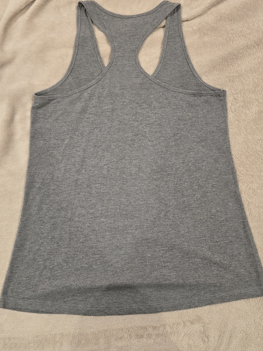 JoyLab Gray Racerback Tank with Watermelon Graphic - Picture 2 of 4